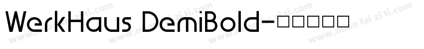 WerkHaus DemiBold字体转换